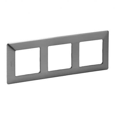 Valif:Ramka x3 Stalowy 754153 LEGRAND (754153)