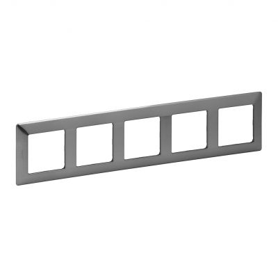 Valif:Ramka x5 Stalowy 754155 LEGRAND (754155)