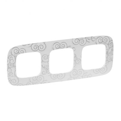 Valena Allure Ramka Potrójna Arabeska Chrom 754343 LEGRAND (754343)