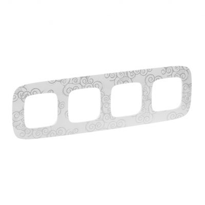 Valena Allure Ramka Poczwórna Arabeska Chrom 754344 LEGRAND (754344)
