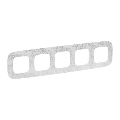 Valena Allure Ramka Pięciokrotna Arabeska Chrom 754345 LEGRAND (754345)
