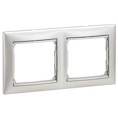 Valena Ramka Podwójna Pozioma Aluminium 770152 LEGRAND (770152)