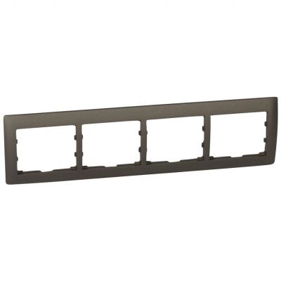 Sistena Life Ramka Choco Poczwórna Pozioma 771204 LEGRAND (771204)