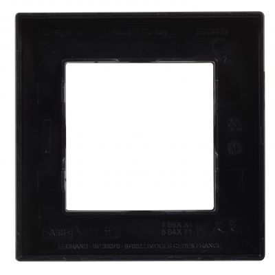 Niloe Step Ramka Pojedyncza 1X- Kolor Czarny 863591 LEGRAND (863591)