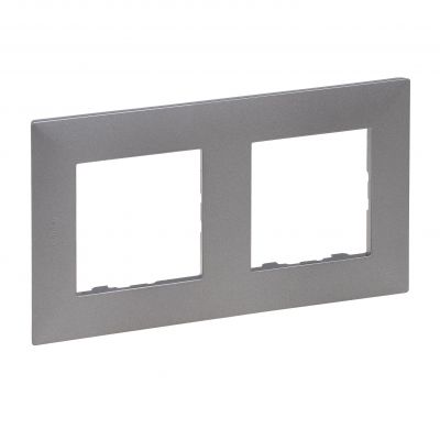 Niloe Step Ramka Podwójna 2X- Kolor Stalowy 863492 LEGRAND (863492)