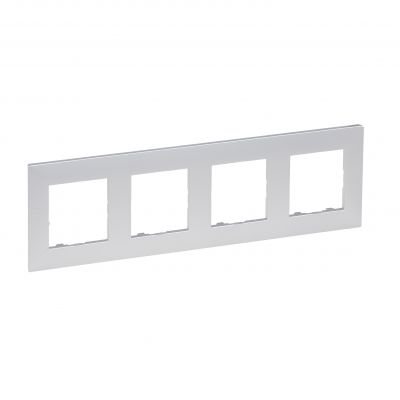 Niloe Step Ramka Poczwórna 4X- Kolor Aluminium 863394 LEGRAND (863394)
