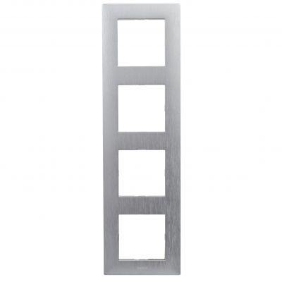Niloe Step Ramka Poczwórna 4X Kolor Aluminium Szczotkowane 863894 LEGRAND (863894)