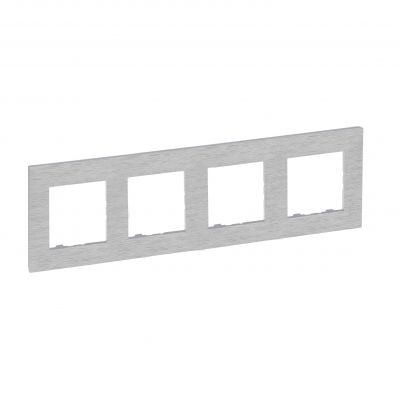 Niloe Step Ramka Poczwórna 4X Kolor Aluminium Szczotkowane 863894 LEGRAND (863894)