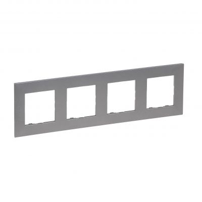 Niloe Step Ramka Poczwórna 4X- Kolor Stalowy 863494 LEGRAND (863494)