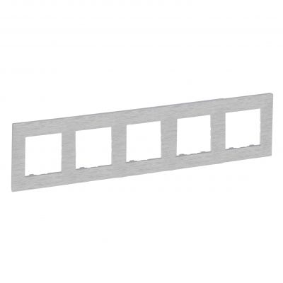 Niloe Step Ramka Pięciokrotna 5X Kolor Aluminium Szczotkowane 863895 LEGRAND (863895)