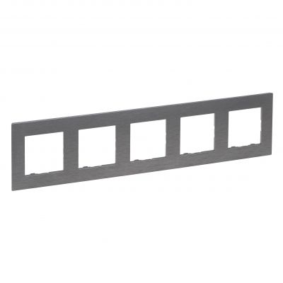 Niloe Step Ramka Pięciokrotna 5X Kolor Stal Szczotkowana 863995 LEGRAND (863995)