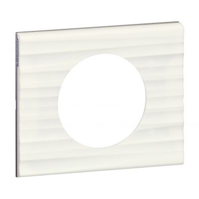 Celiane Ramka Minerał Corian Biały Żłobkowany Pojedyncza 069011 LEGRAND (069011)