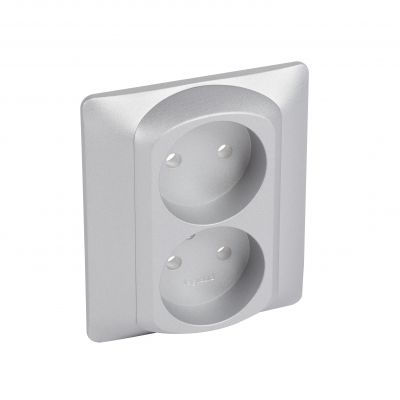 Sistena Life Plakietka Metalic Do Gniazda Podwójnego 2x2P 771332 LEGRAND (771332)