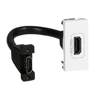 Mosaic Gniazdo Hdmi Typu A Z Przewodem Biały 078778 LEGRAND (078778)
