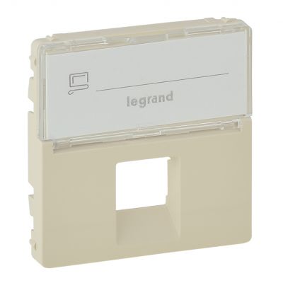 Valena Life Plakietka Z Etykietą Gniazda 1Xrj 45 Kat. 6A Utp Kremowa 755471 LEGRAND (755471)