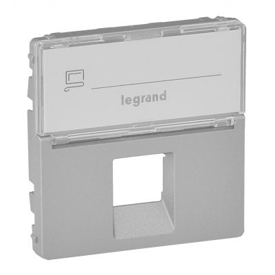 Valena Life Plakietka Z Etykietą Gniazda 1Xrj 45 Kat. 6A Utp Aluminium 755472 LEGRAND (755472)