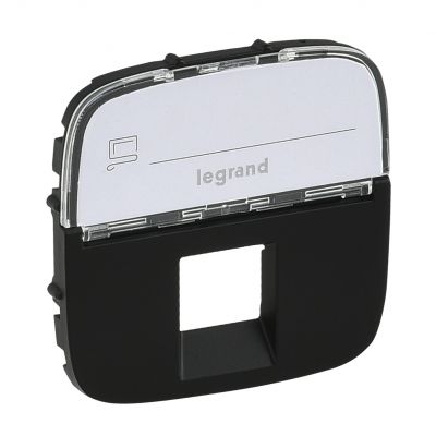 Valena Allure Plakietka Czarna Gniazda Pojedynczego Rj11 Lub Rj12 Lub Rj45 Z Etykietą 755478 LEGRAND (755478)