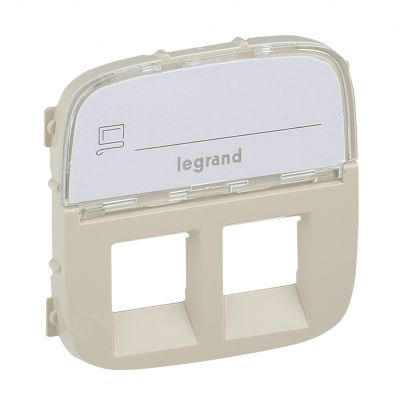 Valena Allure Plakietka Kremowa Gniazda Podwójnego 2Xrj11 Lub 2Xrj45 Lub Rj11/Rj45 Z Etykietą 755486 LEGRAND (755486)