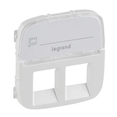 Valena Allure Plakietka Perłowa Gniazda Podwójnego 2Xrj11 Lub 2Xrj45 Lub Rj11/Rj45 Z Etykietą 755489 LEGRAND (755489)