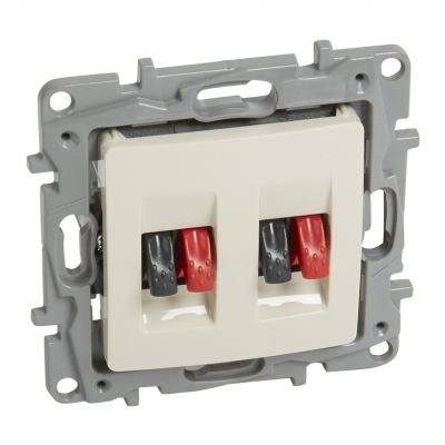 Niloe Gniazdo Głośnikowe Podwójne Kremowe 764681 LEGRAND (764681)