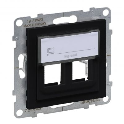 Suno Adapter Keystone Podwójny Czarny 721445 LEGRAND (721445)