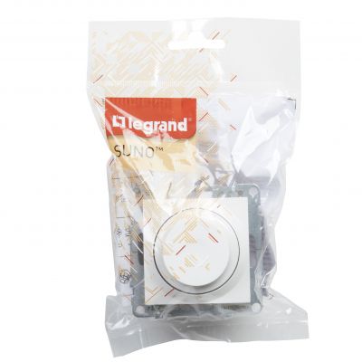 Suno Ściemniacz Obrotowy - 240V - 50 Hz - 5 - 75 W ( 10 Lamp Maks.) Dla Lamp Led Z Opcją Ściemniania - Bez Zacisku Neutralnego Biały 721179 LEGRAND (721179)