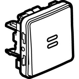 Plexo55 Przycisk Jednobiegunowy Podświetlany Szary 10A-250V 069542 LEGRAND (069542)