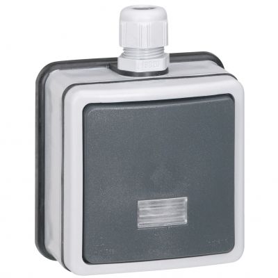 Plexo IP66 Przycisk Przełączny No/Nc 6A 250 V Komplet Natynkowy 090462 LEGRAND (090462)