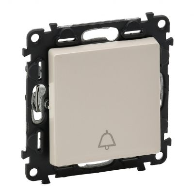 Valena Life Przycisk Przełączy No/Nc Z Symbolem Dzwonka Kremowy|N|6A 250 V 752215 LEGRAND (752215)