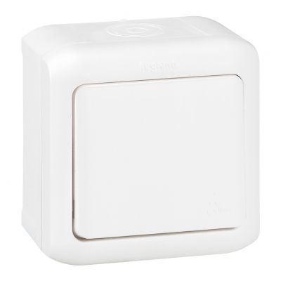Forix IP44 Przycisk Jednobiegunowy 6A Biały 782364 LEGRAND (782364)