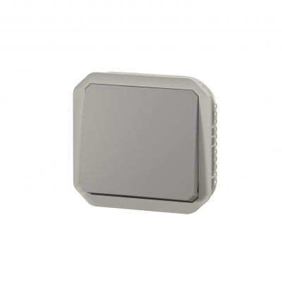 PLEXO Przycisk pojedynczy hermetyczny IP55 podtynkowy szary 069540L LEGRAND (069540L)