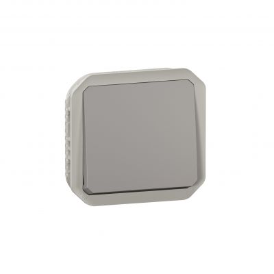 PLEXO Przycisk pojedynczy hermetyczny IP55 podtynkowy szary 069540L LEGRAND (069540L)