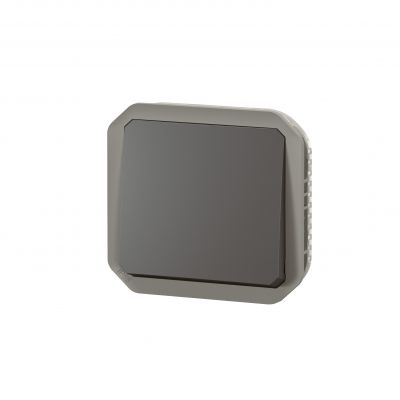 PLEXO Przycisk pojedynczy hermetyczny IP55 podtynkowy antracyt 069810L LEGRAND (069810L)