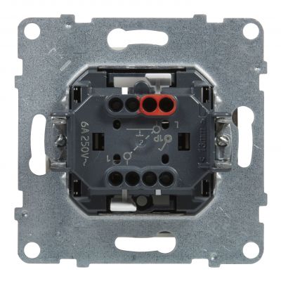 Suno Przycisk Pojedynczy - 6A - 250V - Zaciski Automatyczne Biały 721109 LEGRAND (721109)