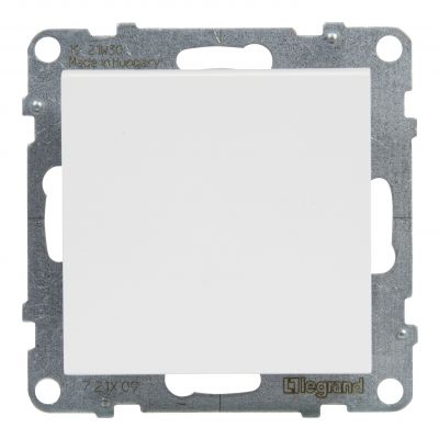 Suno Przycisk Pojedynczy - 6A - 250V - Zaciski Automatyczne Biały 721109 LEGRAND (721109)
