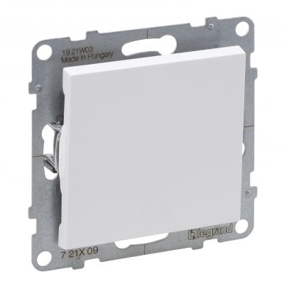 Suno Przycisk Pojedynczy - 6A - 250V - Zaciski Automatyczne Biały 721109 LEGRAND (721109)