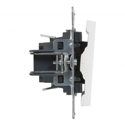 Suno Przycisk Pojedynczy - 6A - 250V - Zaciski Automatyczne Biały 721109 LEGRAND (721109)