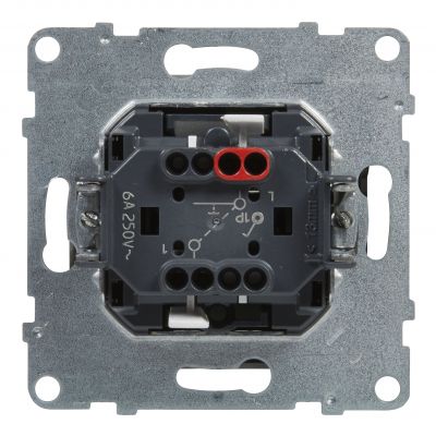 Suno Przycisk Pojedynczy - 6A - 250V - Zaciski Automatyczne Aluminium 721309 LEGRAND (721309)