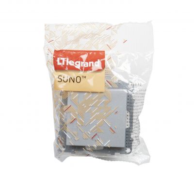 Suno Przycisk Pojedynczy Z Symbolem Dzwonka - 6A - 250V - Zaciski Automatyczne Aluminium 721313 LEGRAND (721313)