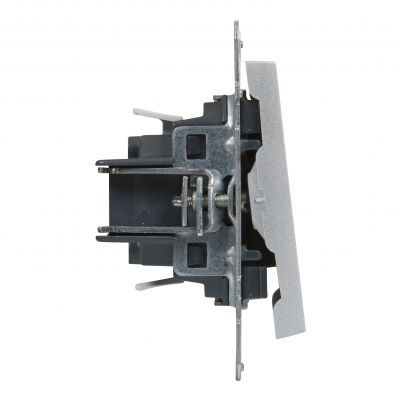 Suno Przycisk Pojedynczy Z Symbolem Dzwonka - 6A - 250V - Zaciski Automatyczne Aluminium 721313 LEGRAND (721313)