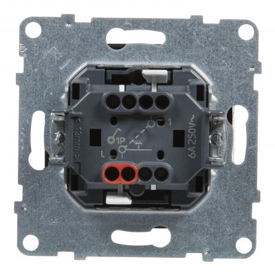 Suno Przycisk Pojedynczy - 6A - 250V - Zaciski Automatyczne Czarny 721409 LEGRAND (721409)