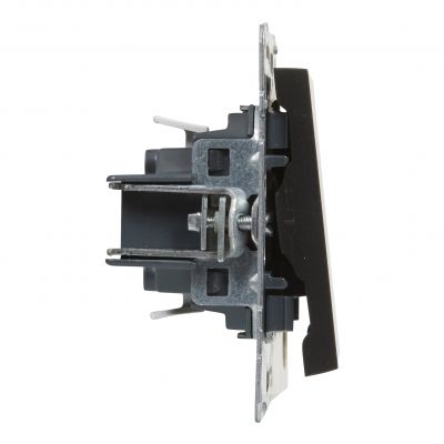 Suno Przycisk Pojedynczy - 6A - 250V - Zaciski Automatyczne Czarny 721409 LEGRAND (721409)