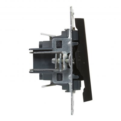 Suno Przycisk Pojedynczy Z Symbolem Dzwonka - 6A - 250V - Zaciski Automatyczne Czarny 721413 LEGRAND (721413)
