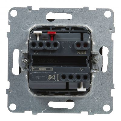 Suno Łącznik Rolet - 6 Ax - 250V - 3 Pozycyjny: Góra Dół Stop - Bezpośrednie Sterowanie Roletami Czarny 721439 LEGRAND (721439)