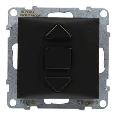 Suno Łącznik Rolet - 6 Ax - 250V - 3 Pozycyjny: Góra Dół Stop - Bezpośrednie Sterowanie Roletami Czarny 721439 LEGRAND (721439)