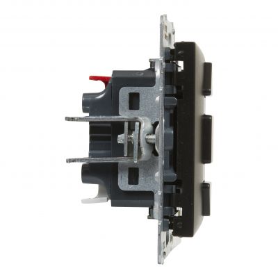 Suno Łącznik Rolet - 6 Ax - 250V - 3 Pozycyjny: Góra Dół Stop - Bezpośrednie Sterowanie Roletami Czarny 721439 LEGRAND (721439)