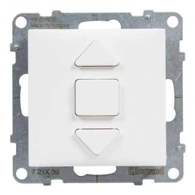 Suno Łącznik Rolet - 6 Ax - 250V - 3 Pozycyjny: Góra Dół Stop - Bezpośrednie Sterowanie Roletami Biały 721139 LEGRAND (721139)
