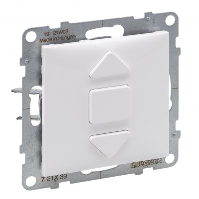 Suno Łącznik Rolet - 6 Ax - 250V - 3 Pozycyjny: Góra Dół Stop - Bezpośrednie Sterowanie Roletami Biały 721139 LEGRAND (721139)