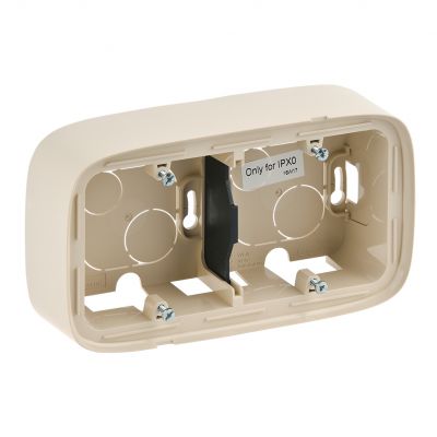 Valena Allure Puszka Natynkowa Podwójna Kremowa 755562 LEGRAND (755562)