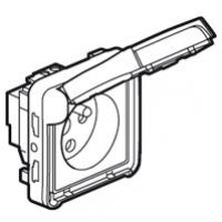 Plexo55 Gniazdo Pojedyncze Z Uziemieniem Z Blokadą Czerwone 16A-250V 069553 LEGRAND (069553)